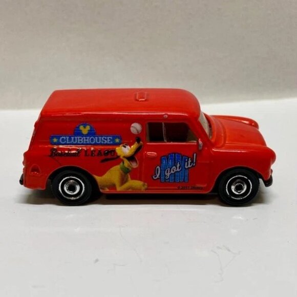 Matchbox 1965 Austin Mini Van Mickey Mouse Pluto Red MBX 1/64 Die-cast 2006 GUC - Picture 3 of 10